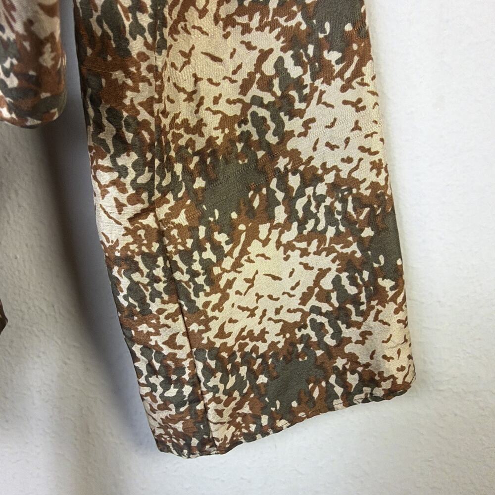 ICE Blouse wrap Animal Print Y2K Vintage Womens 8 ECI New york 100% silk - Picture 4 of 11